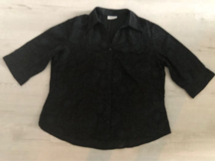 AN42-Blouse imprimée tissus froissé T 46 - photo numéro 3
