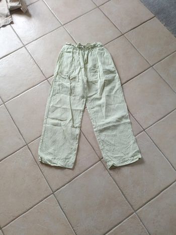 Pantalon large Zara fille en lin
