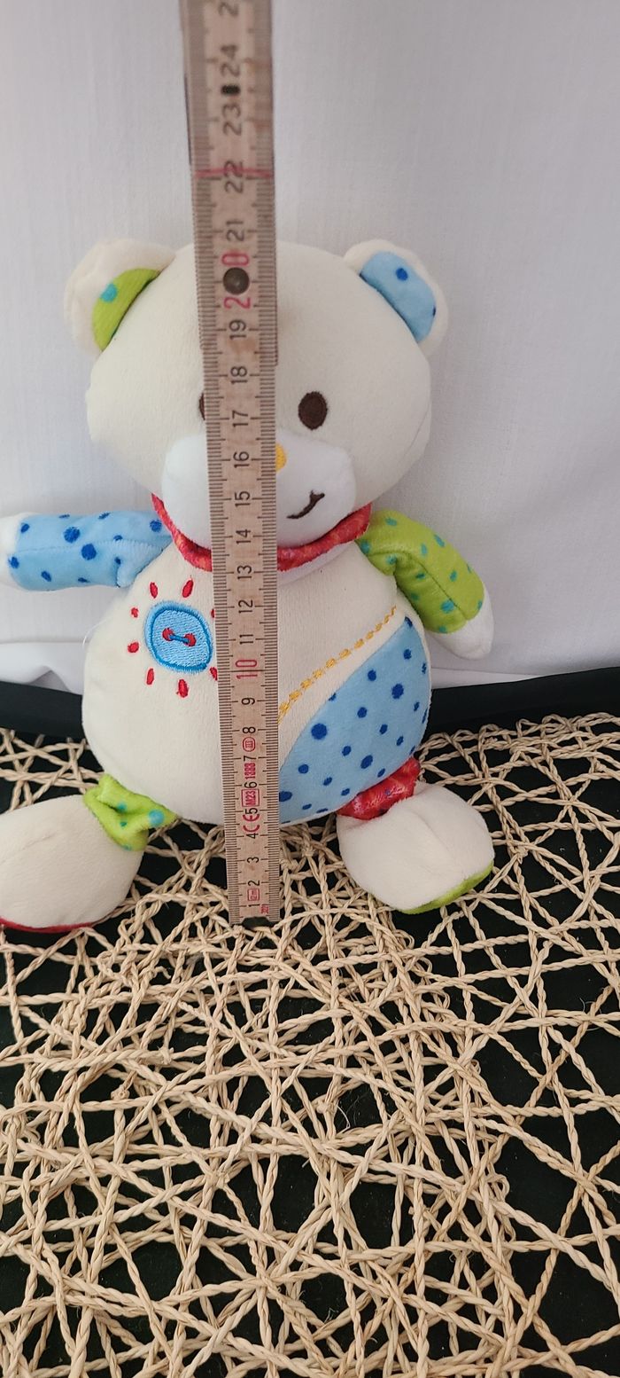 Peluche ours LA NINA SOFT Diset bandana rouge 24 cm - photo numéro 5