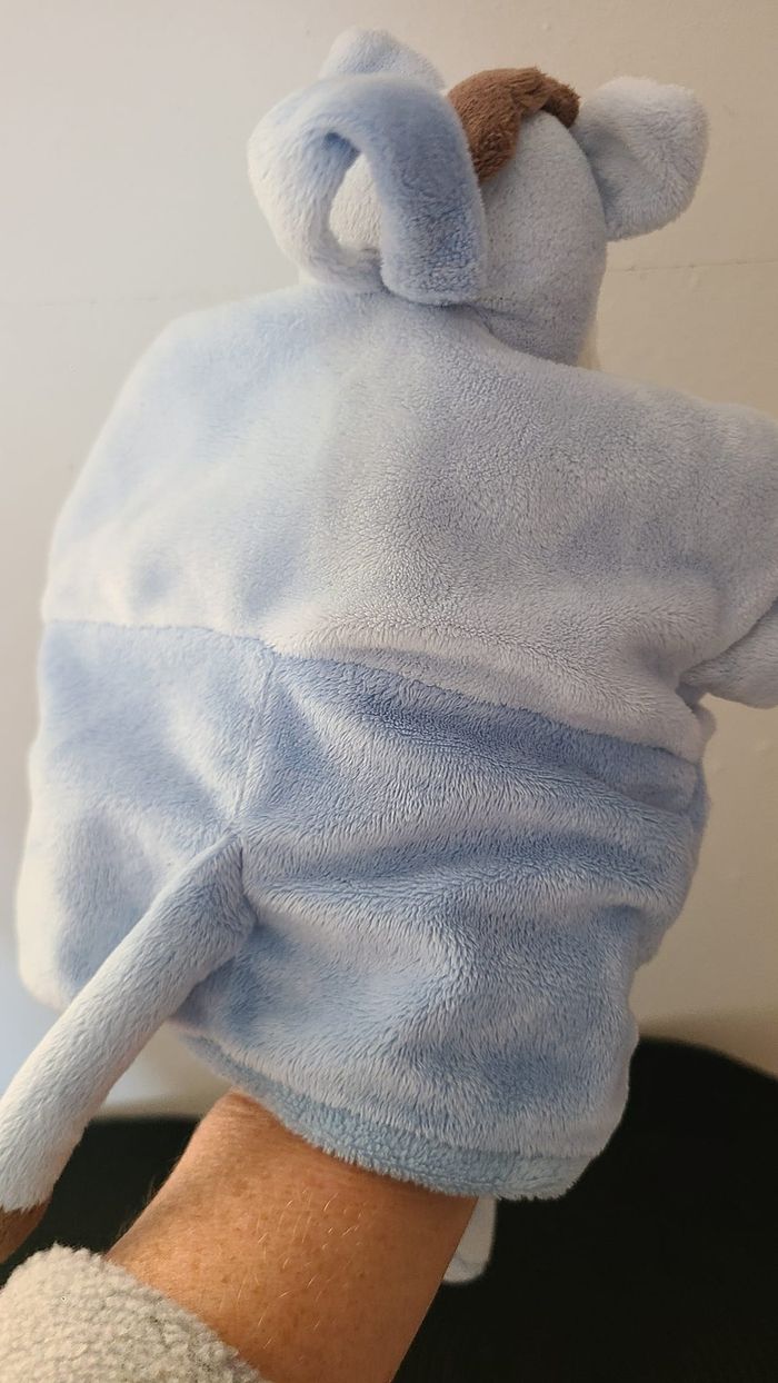 Doudou Ane Bleu Marionnette Babynat - photo numéro 5