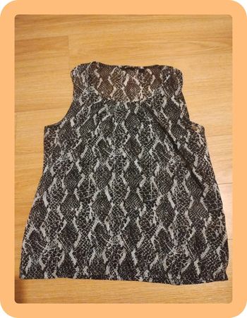 Maillot sans manches transparent marque esmara en très bon état taille 42