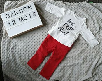Ensemble Tape à l'œil TAO 12 mois