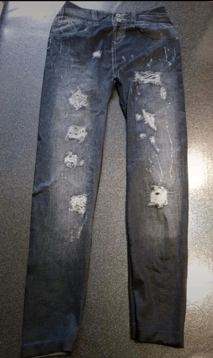 Legging effet jean