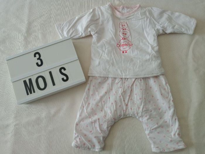 Ensemble hiver 3 mois fille