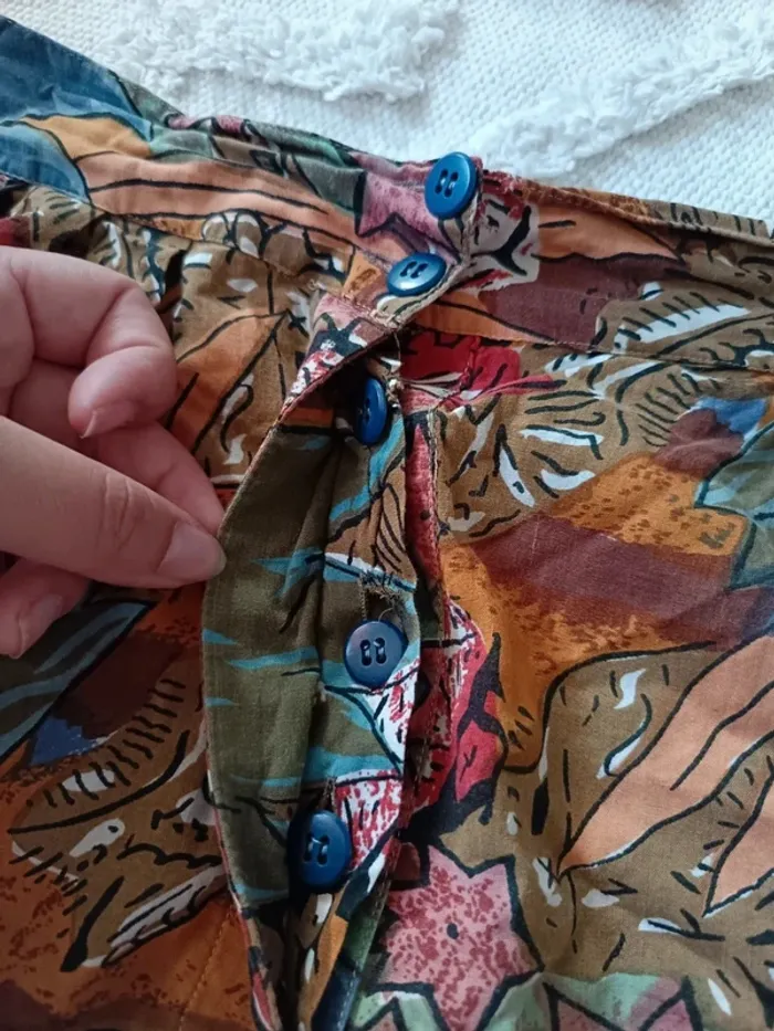 Short ample imprimé vintage - photo numéro 4