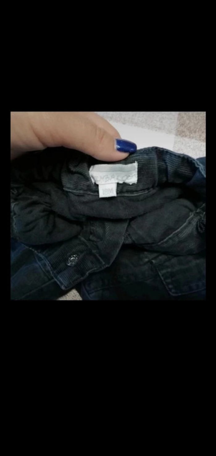 Pantalon 18 mois noir doublé kimbaloo - photo numéro 3