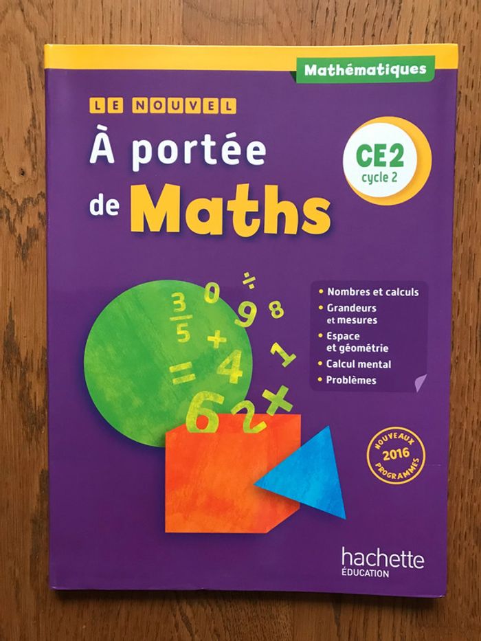 Le Nouvel A portée de maths CE2 - Livre élève