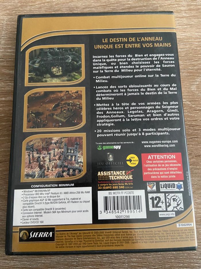 Le seigneur des anneaux la guerre de l’anneau pc vintage - photo numéro 3