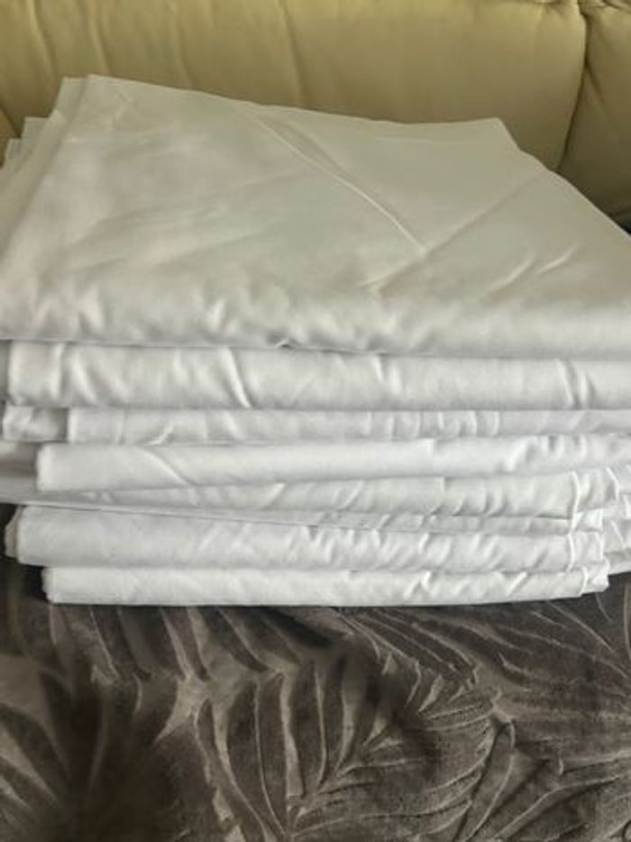Draps blanc + taies d’oreiller - photo numéro 2