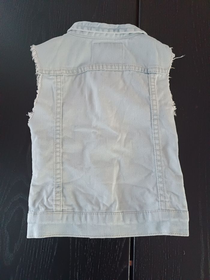 Veste en jean sans manche - photo numéro 3