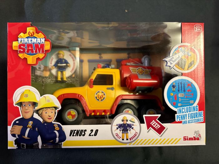 Sam le Pompier - Pick Up Vénus 2.0 - Effets Sonores et Lumineux - 1 Figurine + Accessoires