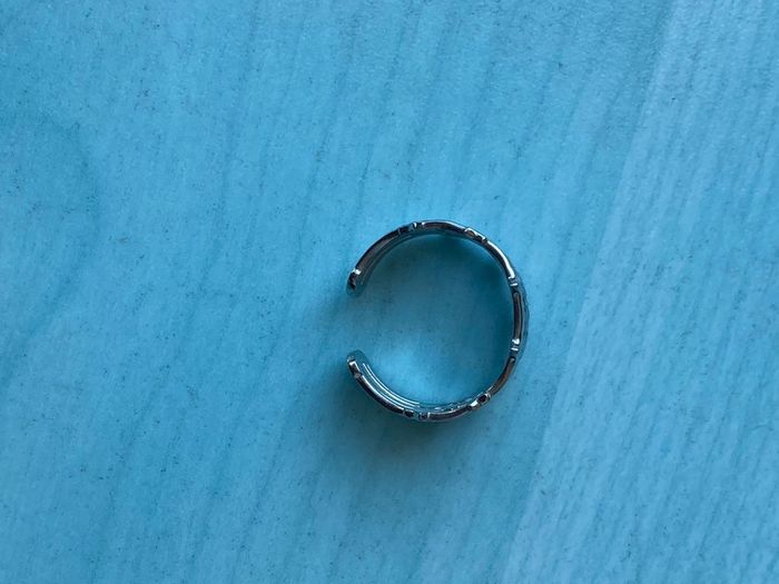 Bague réglable argenté motif étoile multirang - photo numéro 2