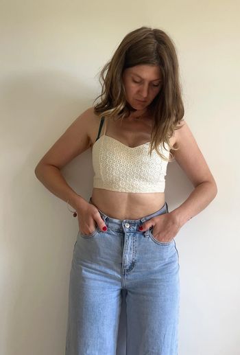Top blanc Zara