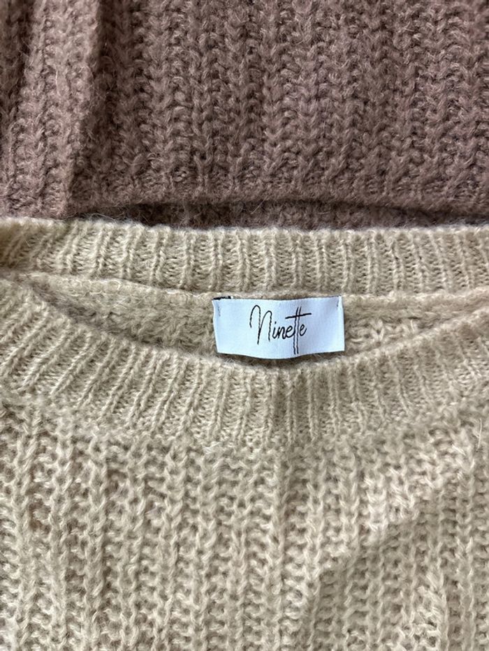 Lot de 2 pulls Ninette taille S/M - photo numéro 2