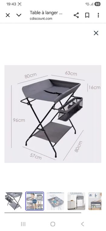Table a langer pliable