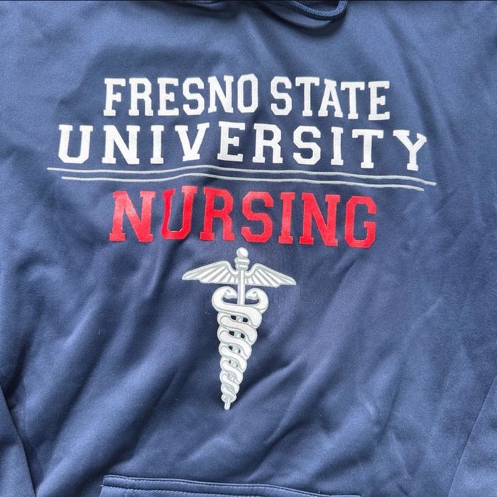 Sweat FRESNO STATE UNIVERSITY NURSING Vintage 🇺🇸 - photo numéro 2