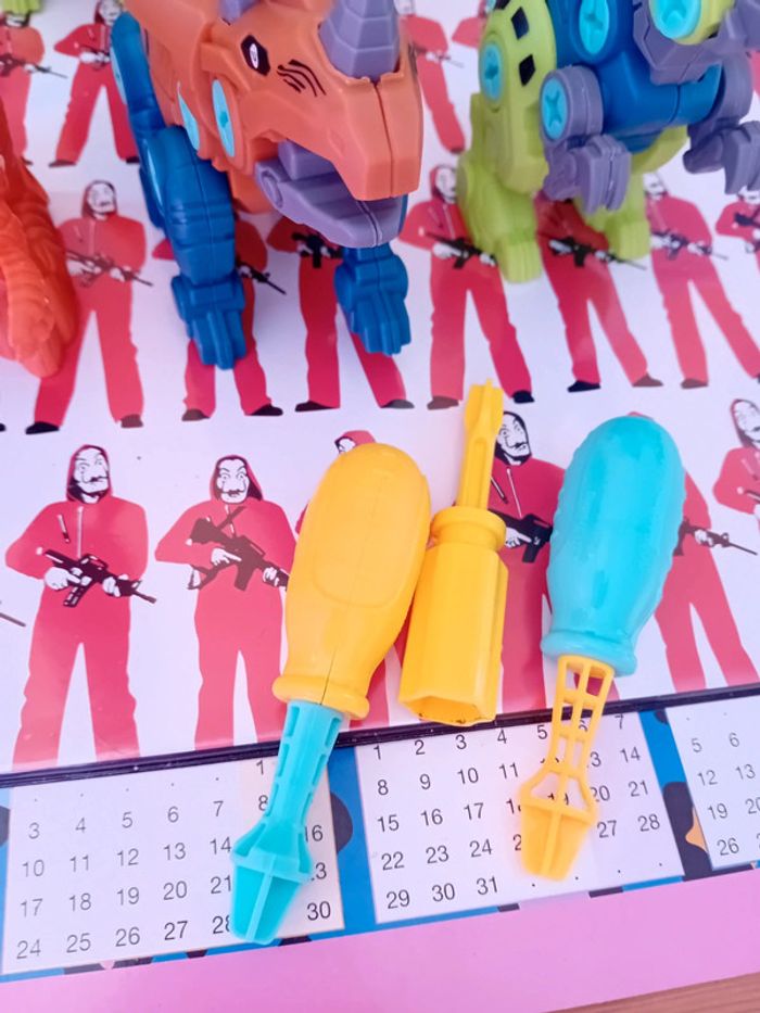 Lot de 5 dinosaures à constuire - photo numéro 2