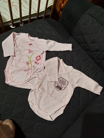 Lot de 2 body, Absorba, 3 mois