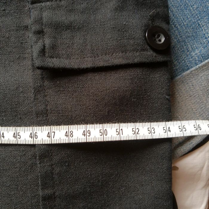 Jupe longue en lin noir taille Élastique - photo numéro 5