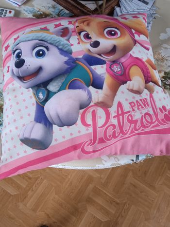 Vent coussin patrouille rose très bonne état