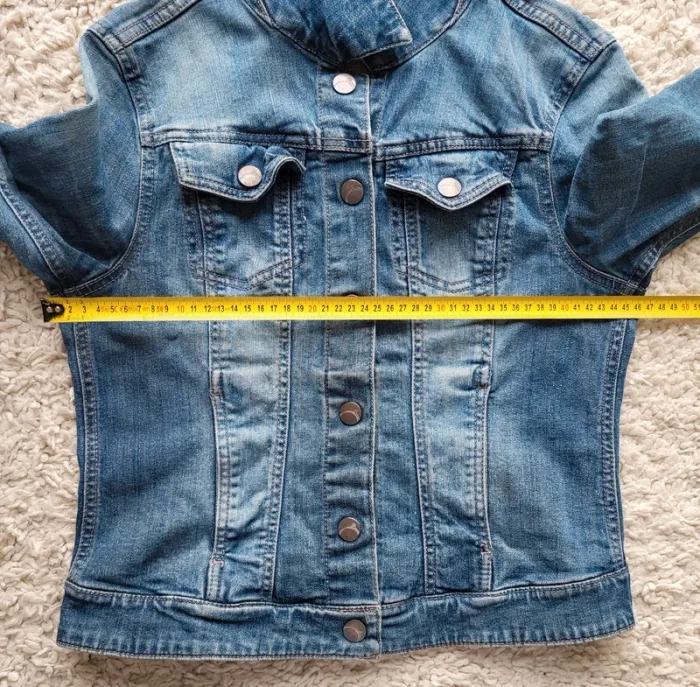 Veste en jean bleue claire Camaïeu Taille 36 - photo numéro 12