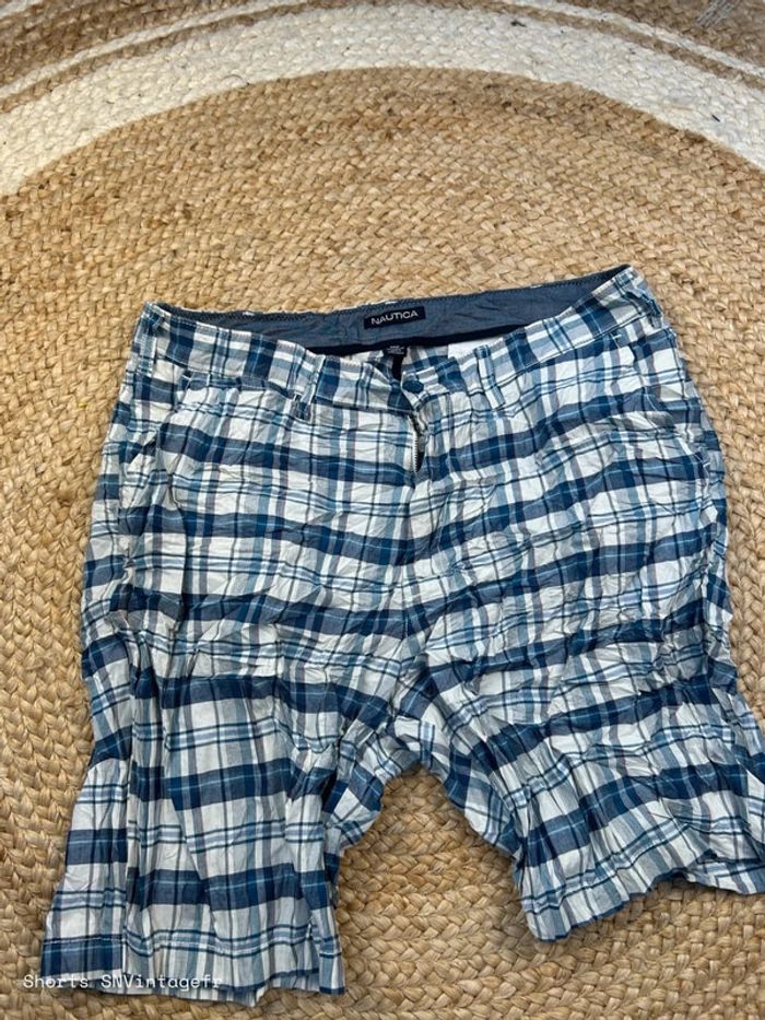 Short Chino Nautica Homme Marine/Blanc Taille W36 | Très Bon État | SNVintagefr | BS413