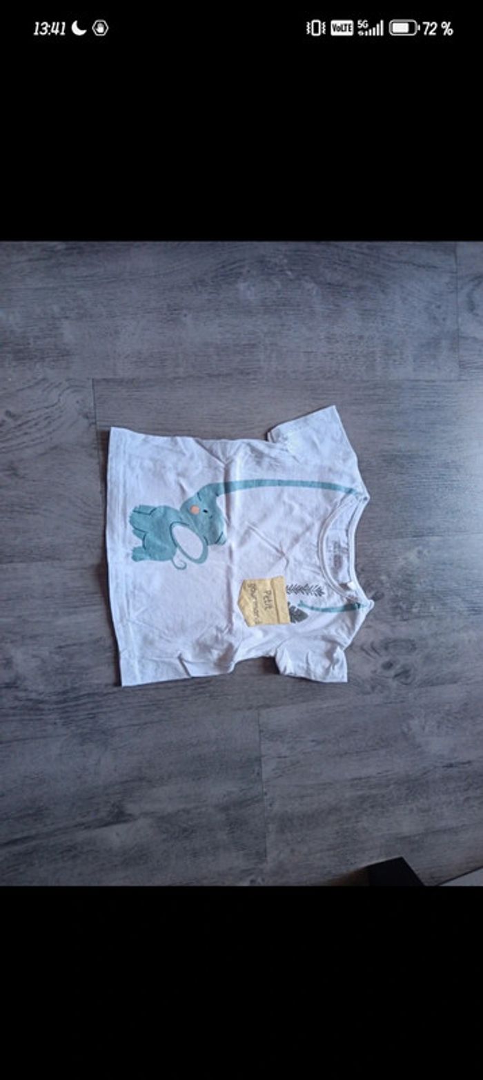 lot garçon 23 24 mois 2 ans 86 tee shirt haut short ensemble short tee shirt - photo numéro 10