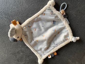 Doudou carré mouette Little dutch bleu