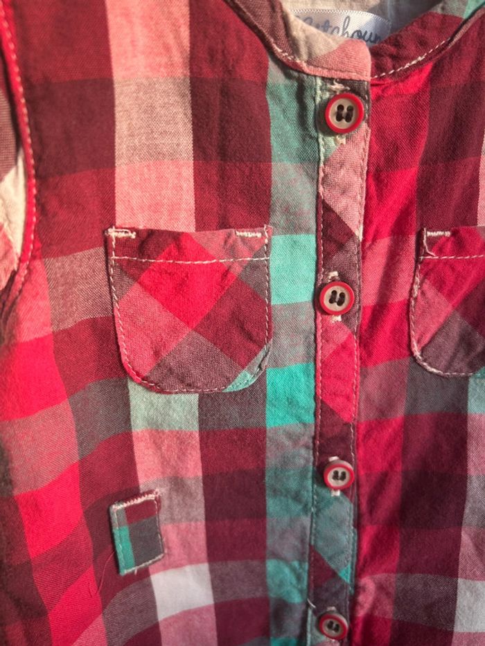 Blouse à carreaux, 3 mois, - photo numéro 2