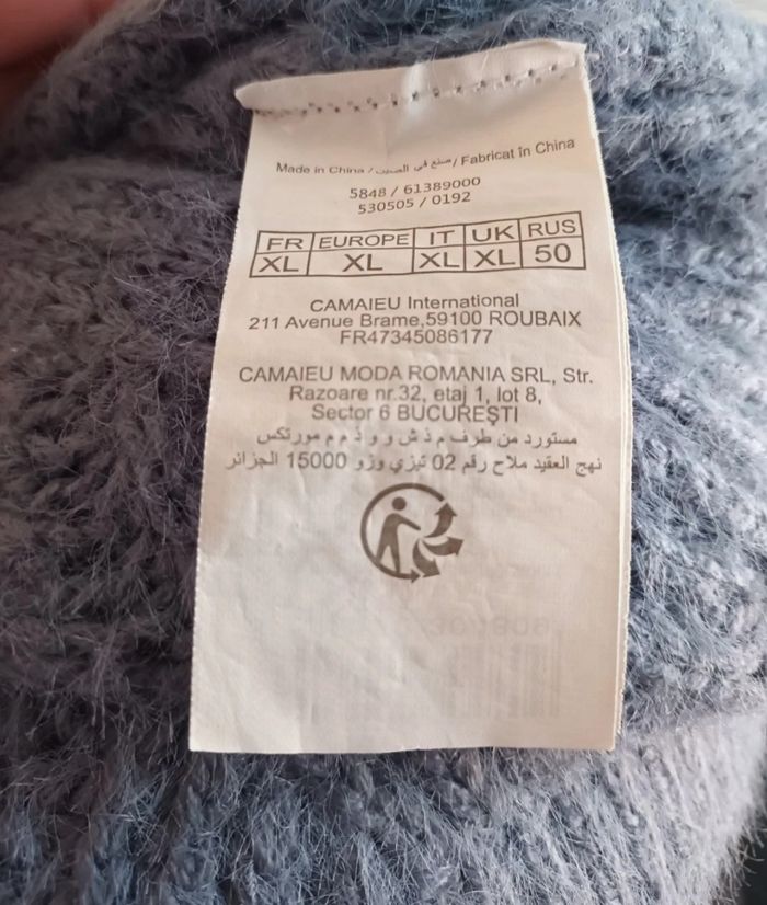 Pull femme Camaïeu taille XL - photo numéro 3