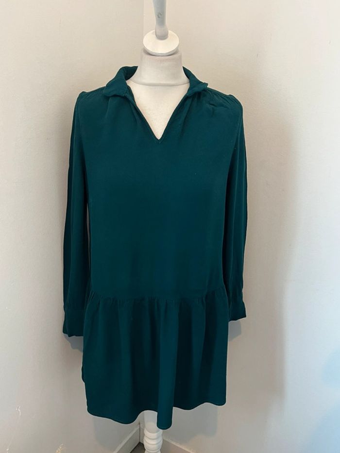 Robe col chemise verte Bash XS - photo numéro 2