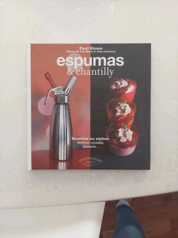Livre recettes espumas et chantilly