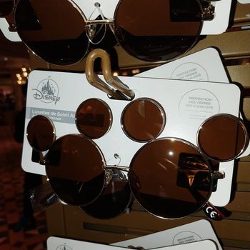 Pick-up lunettes dorées Mickey Disney