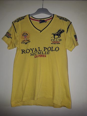 tee shirt jaune geographical norway taille S