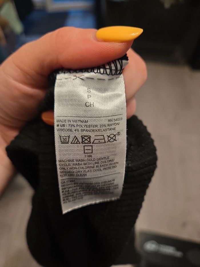 Robe longue femme été noir à bouton TBE taille S old navy - photo numéro 3