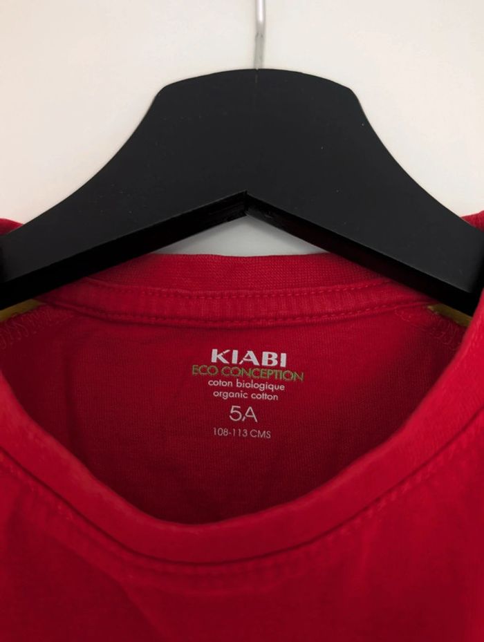 T-shirt rouge et jaune Espagne 5 ans - photo numéro 3