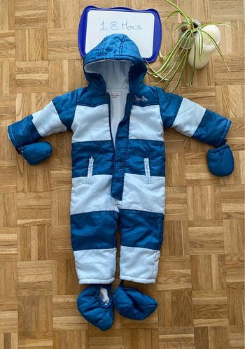 Combinaison de ski avec gants et protections pieds amovibles - In extenso - 18 mois - TBE