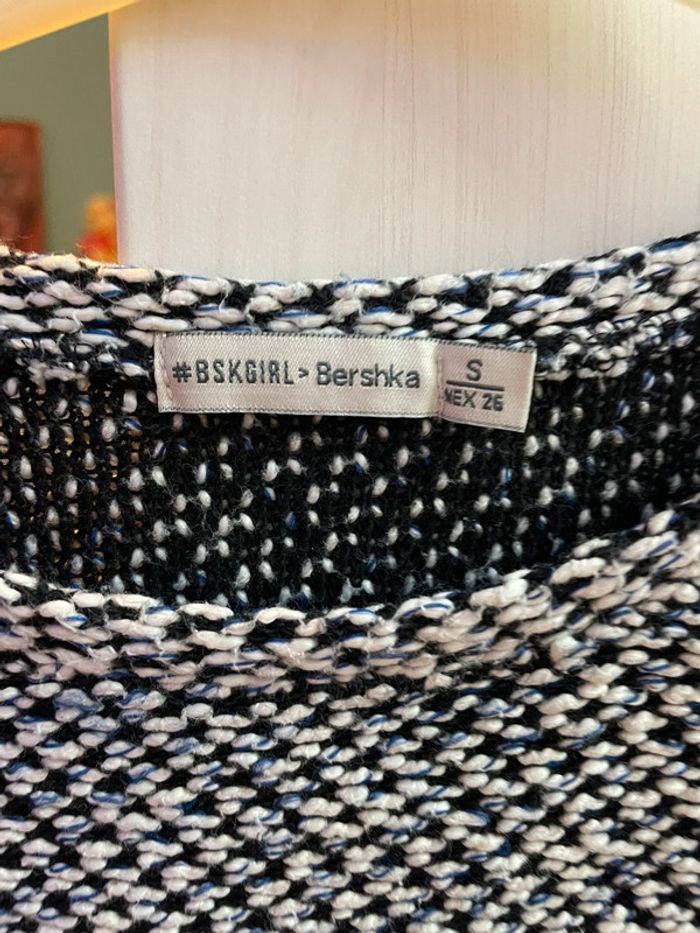 Pull gris et blanc Bershka XS - photo numéro 3