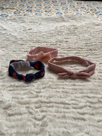 Lot de 3 bandeaux bébé fille 3 mois