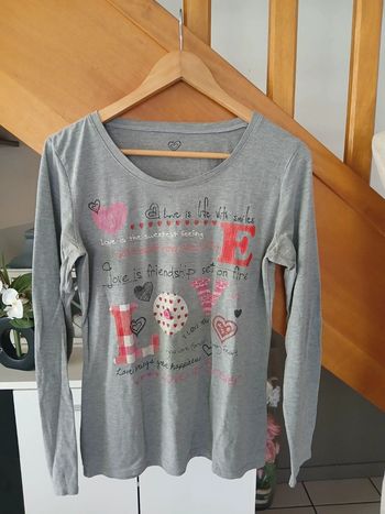 Haut gris Taille L🌿💝