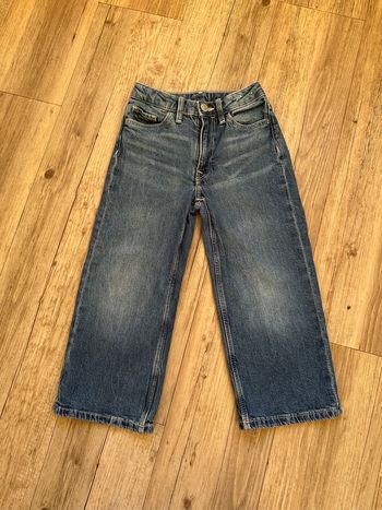 Jean wide led bleu 3/4 ans fille h&m