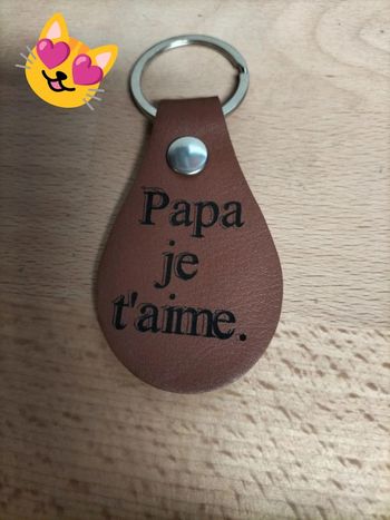 Porte clé papa je t'aime