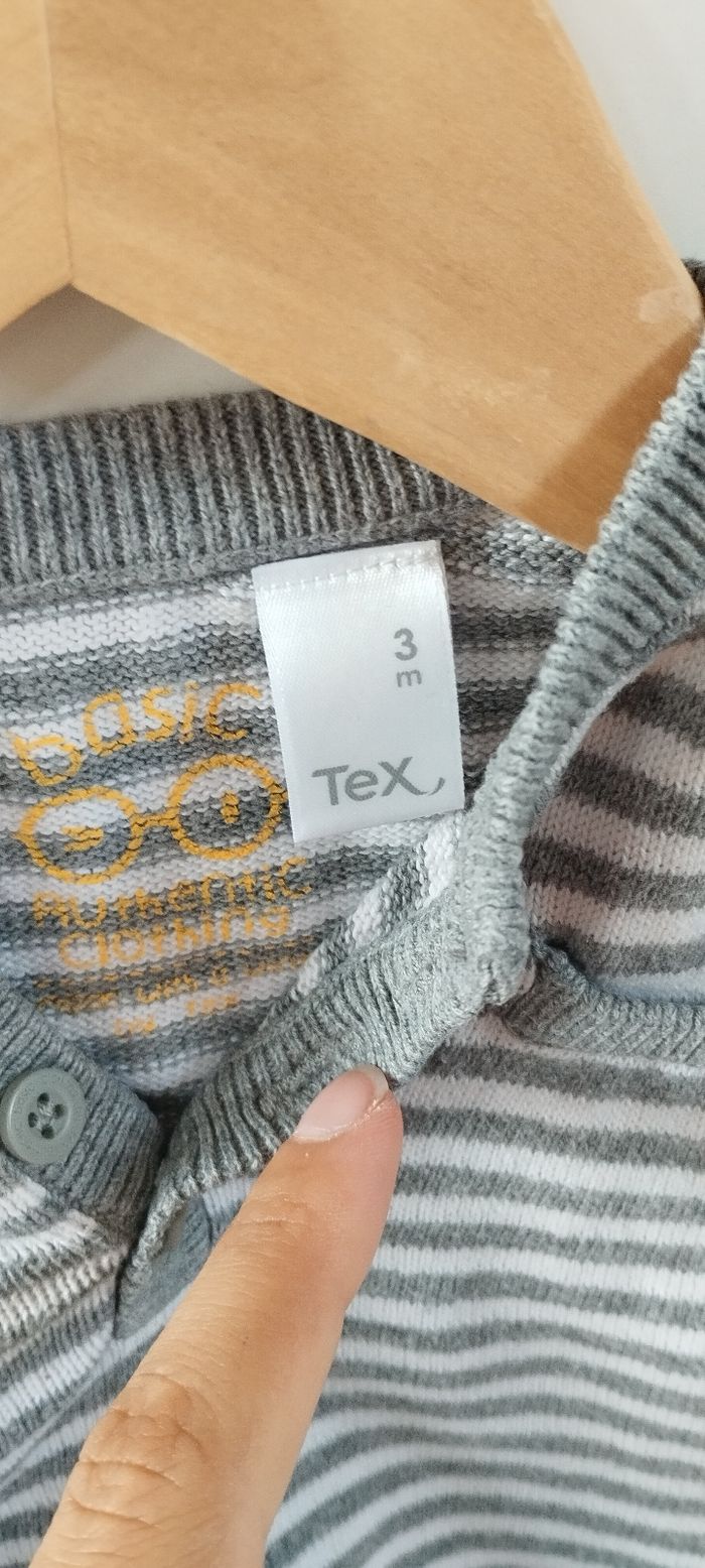 Pull garçon 3 mois tex - photo numéro 2