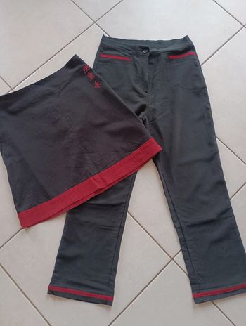 Ensemble pantacourt et jupe taille 40 en très bon état