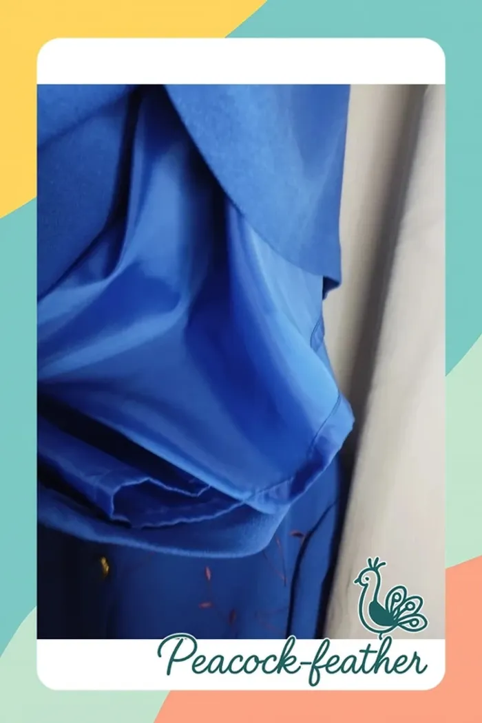 Tailleur bleu jupe 56 - photo numéro 13