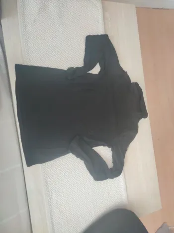 Col roulé fluide noir la halle 12 ans