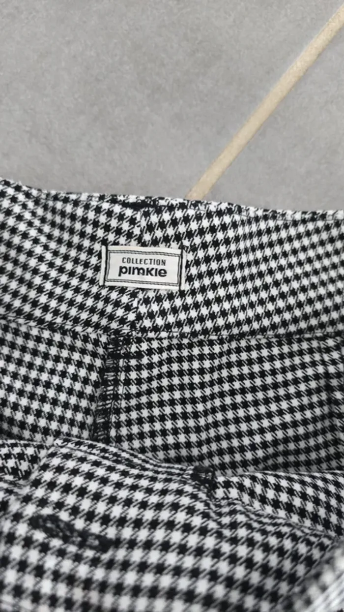 Short taille haute à carreaux gris - photo numéro 3