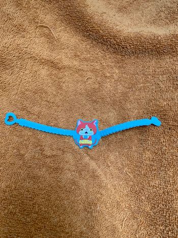 Bracelet YokaïWatch 1 Silicone jaune  chat rouge Jibanyan Fandom LYW