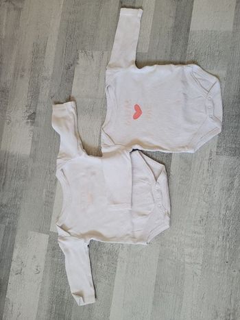 Lot de 2 Bodys manches longues