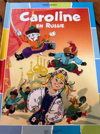 Très bon état - Livre Caroline en Russie Orange édition damiers bd album multicolore